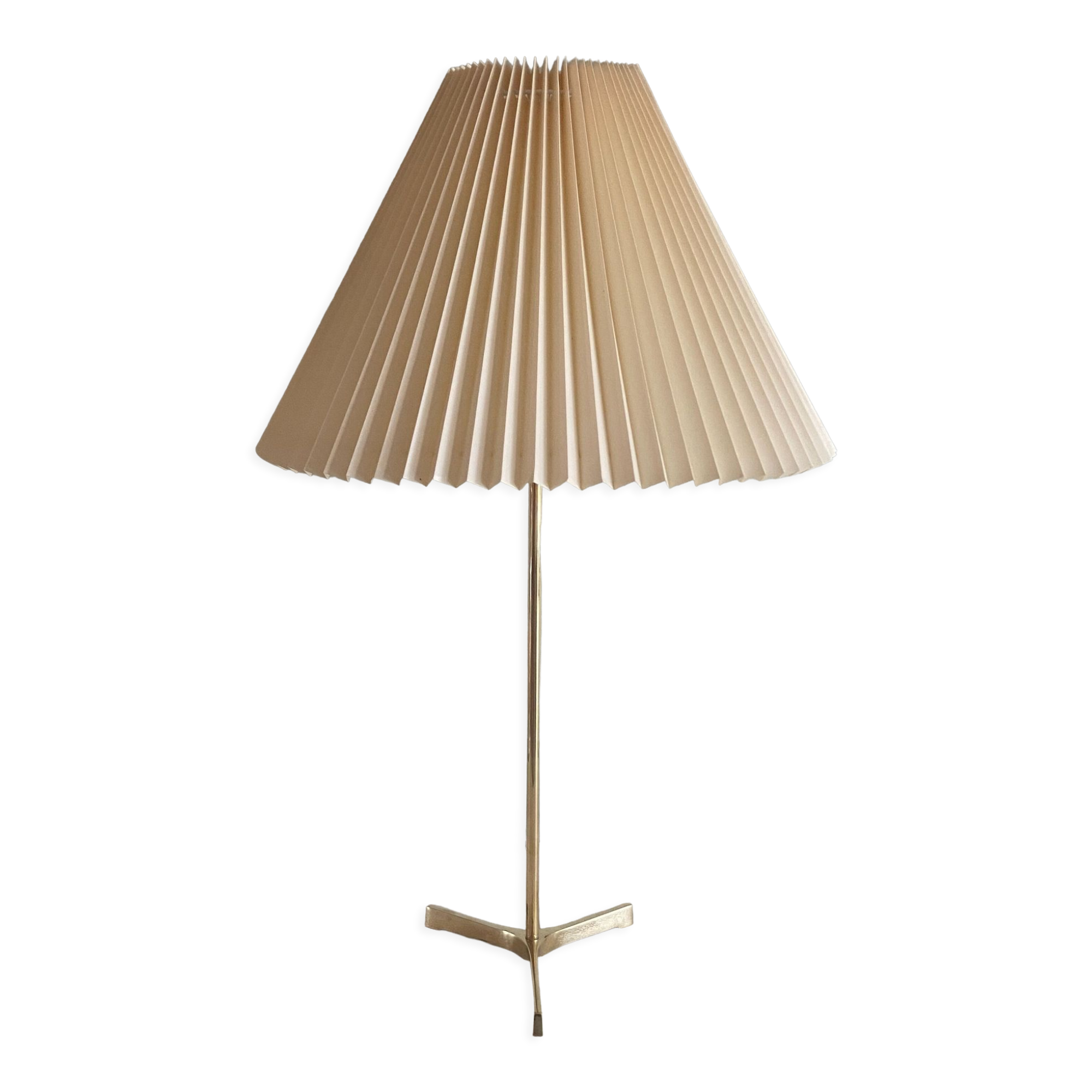 1960s Brass Fog & Mørup Table Lamp, Made in Denmark
