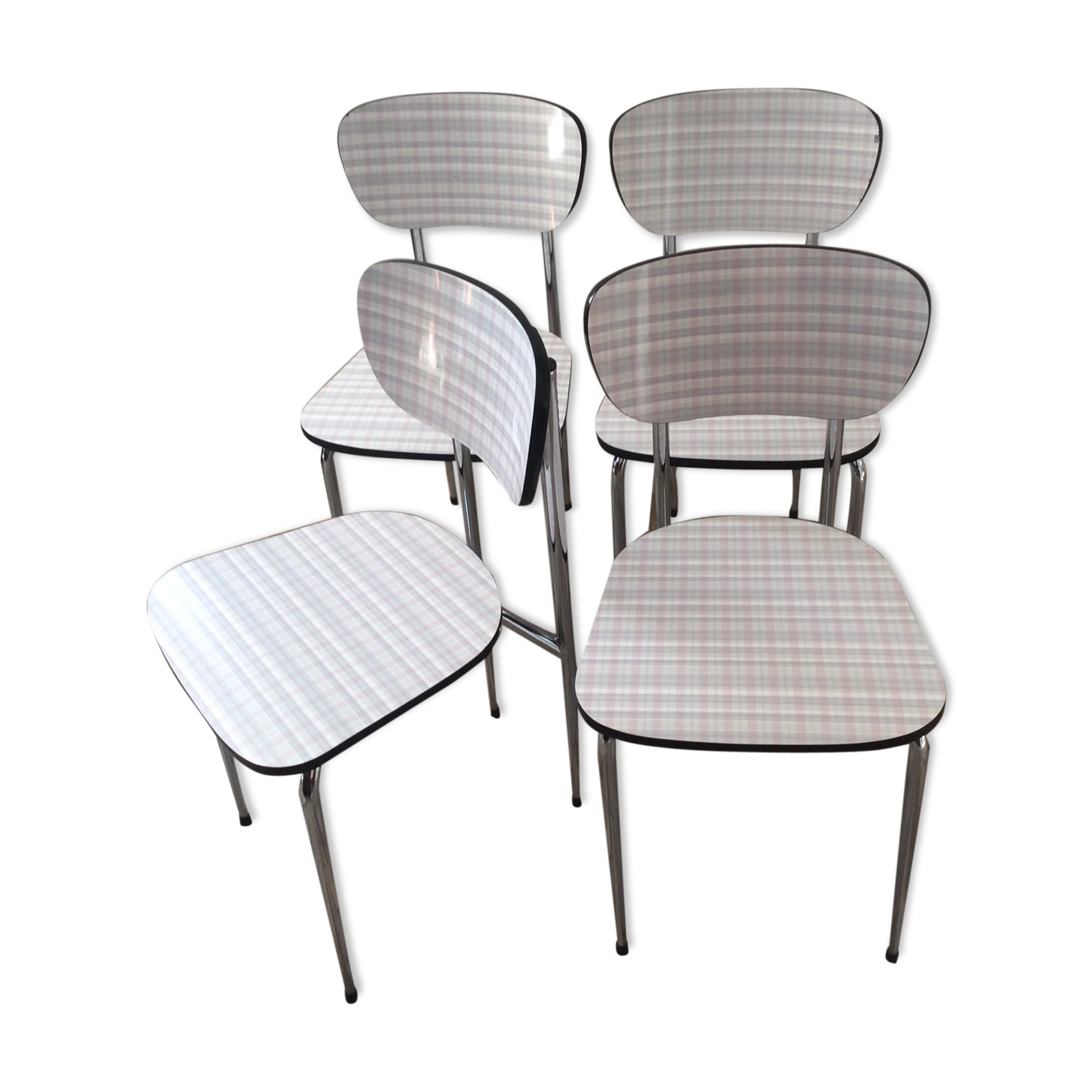4 Formica chairs from the 60s and 70s