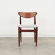 Set of three teak chairs, danish design, 1970s