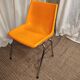 Orange plastic chair 1970