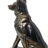 Paire de serre-livres chiens vintage