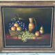 Oil on canvas: still life with fruit