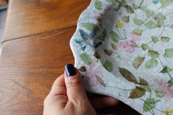 Plat de service en céramique Jacques Laurent et Juliette Mazaudois 1950/1960