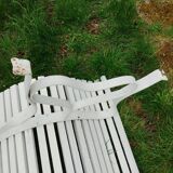 Banc de jardin ancien avec pieds en fer