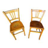 Duo of bistro chairs