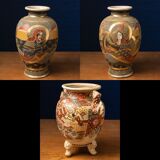 Set of 3 Handpainted Vases from Asia