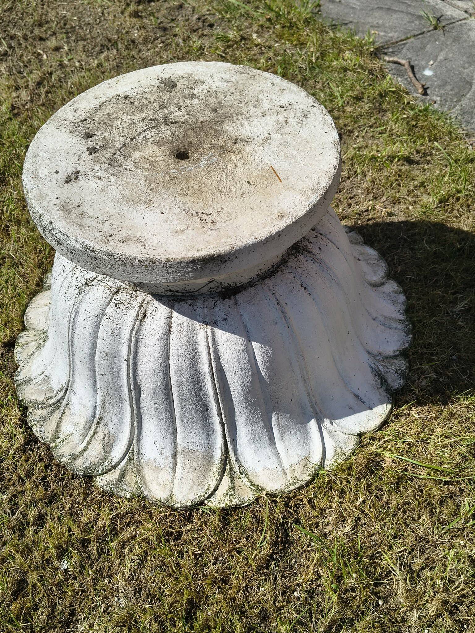 Ensemble de 2 pots à fleurs en beton