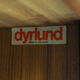 Low teak sideboard with tambour doors by Dyrlund, 1960's
