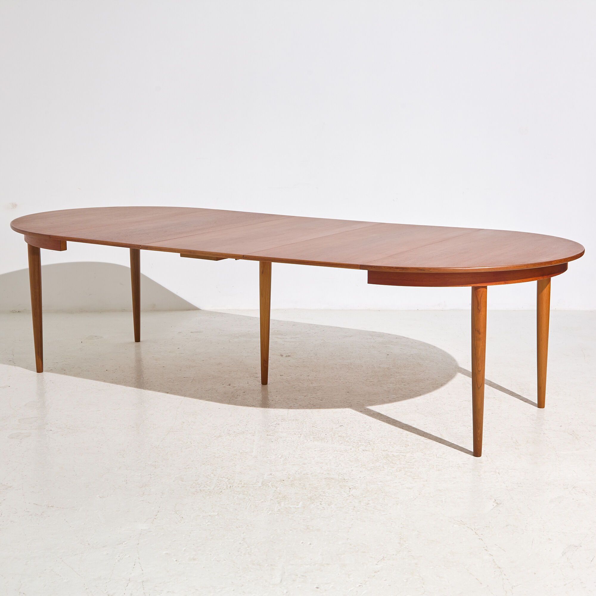 Restored teak dining table