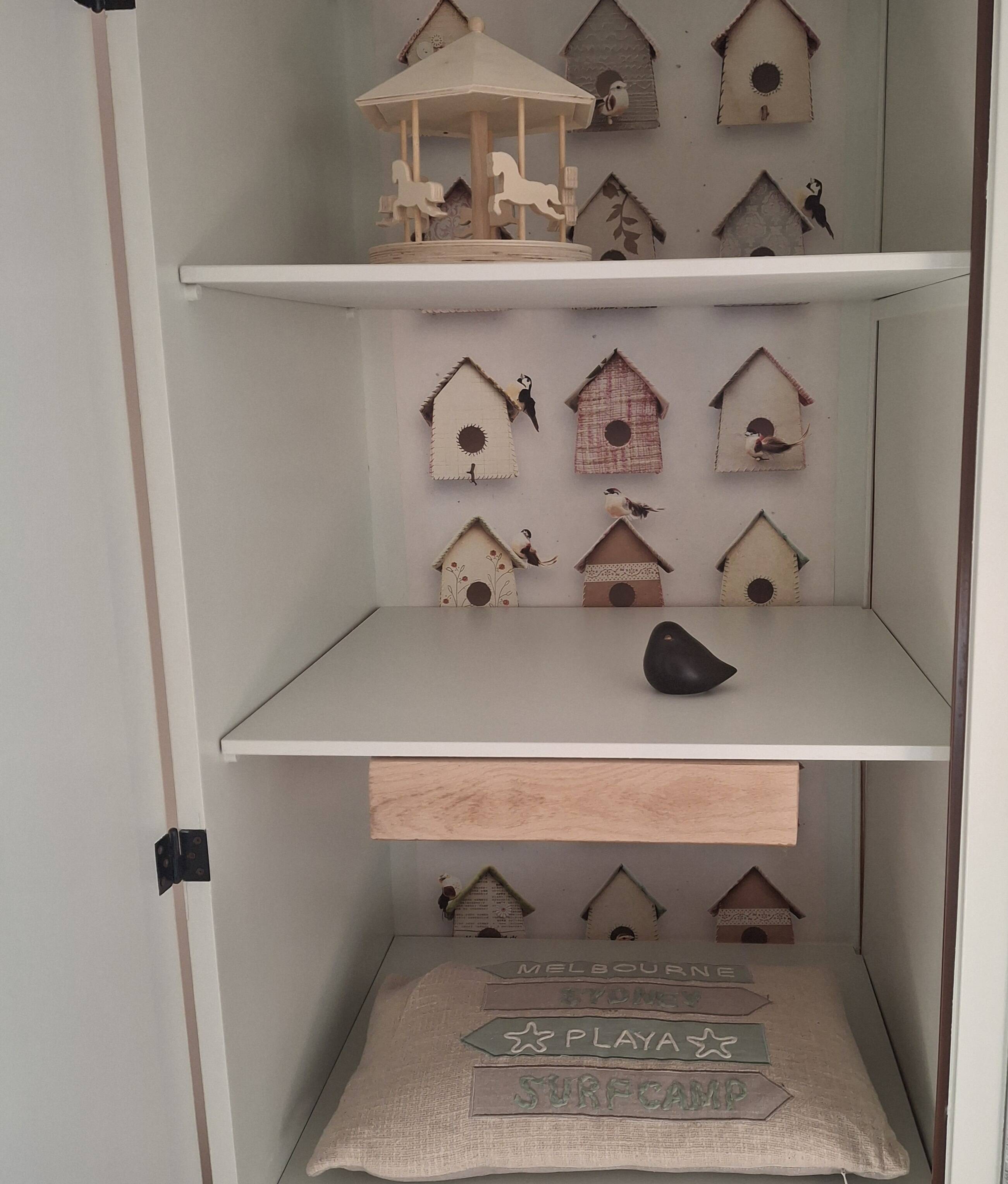 Armoire vintage années 60 relookée