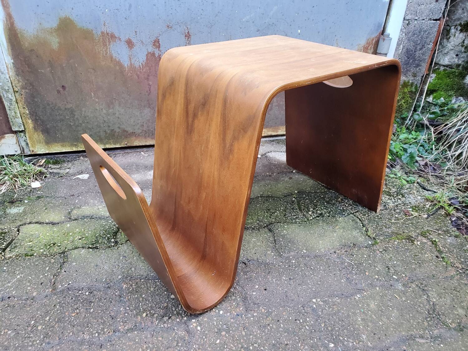 Vintage magazine rack coffee table 70/80