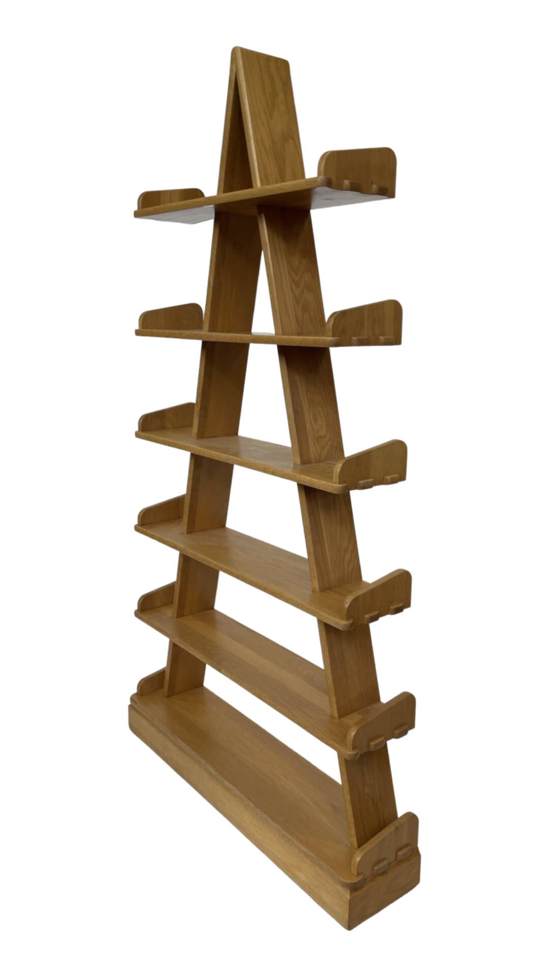 Vintage pyramid cabinet bookcase solid wood design