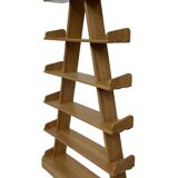 Vintage pyramid cabinet bookcase solid wood design