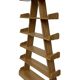 Vintage pyramid cabinet bookcase solid wood design