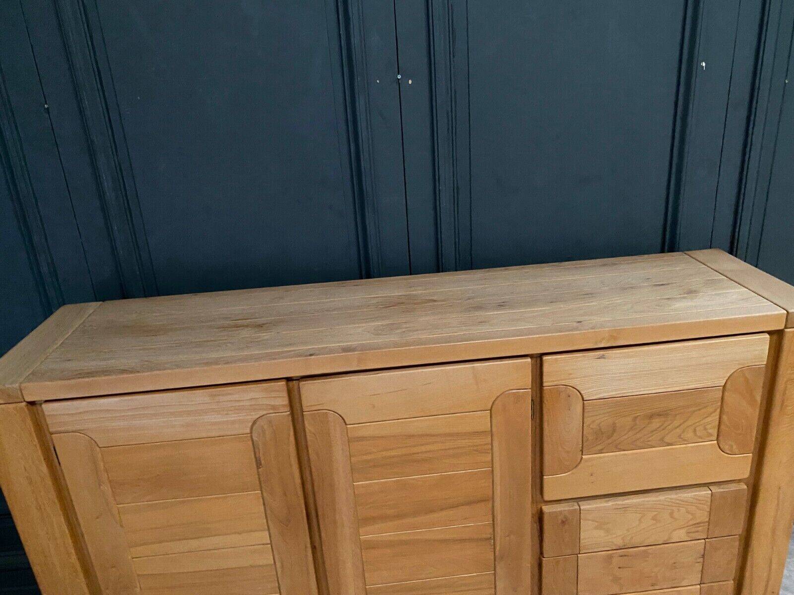 Elm sideboard Maison Regain circa 1970