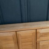 Elm sideboard Maison Regain circa 1970