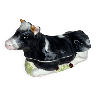 Michel Gaudant vintage cow barbotine terrine