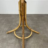 Vintage rattan parrot coat rack