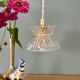 Vintage glass pendant light - tableware collection (UD1)