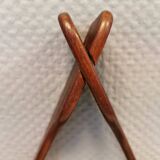 Beautiful shelf in solid teak wood designed/produced by Peder Moss 1950-1960s Denmark.