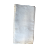 DA monogram linen tablecloth