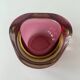 Purple and yellow Murano glass empty pocket