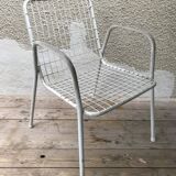 Serie de 8 chaises anciennes Emu modèle  Rio années 50