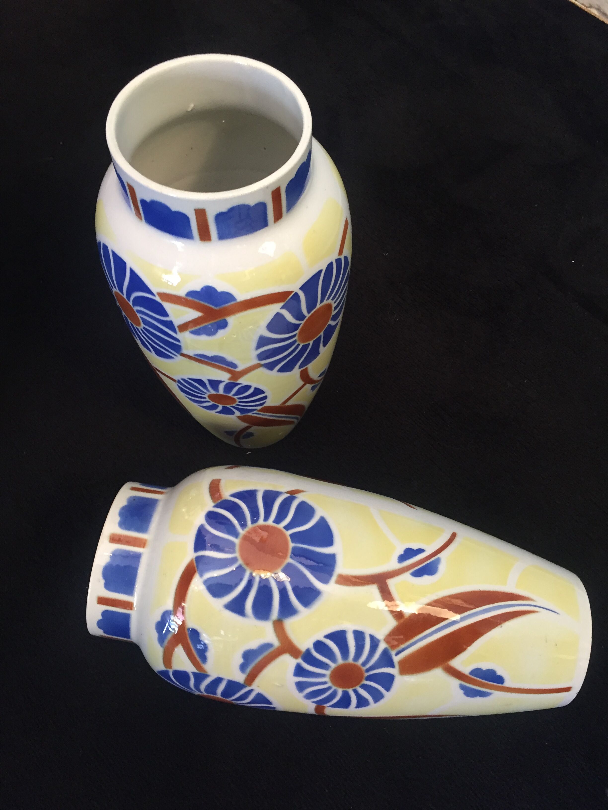 Pair of Art Deco vases