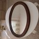 Miroir ovale vintage de style scandinave années 80/90