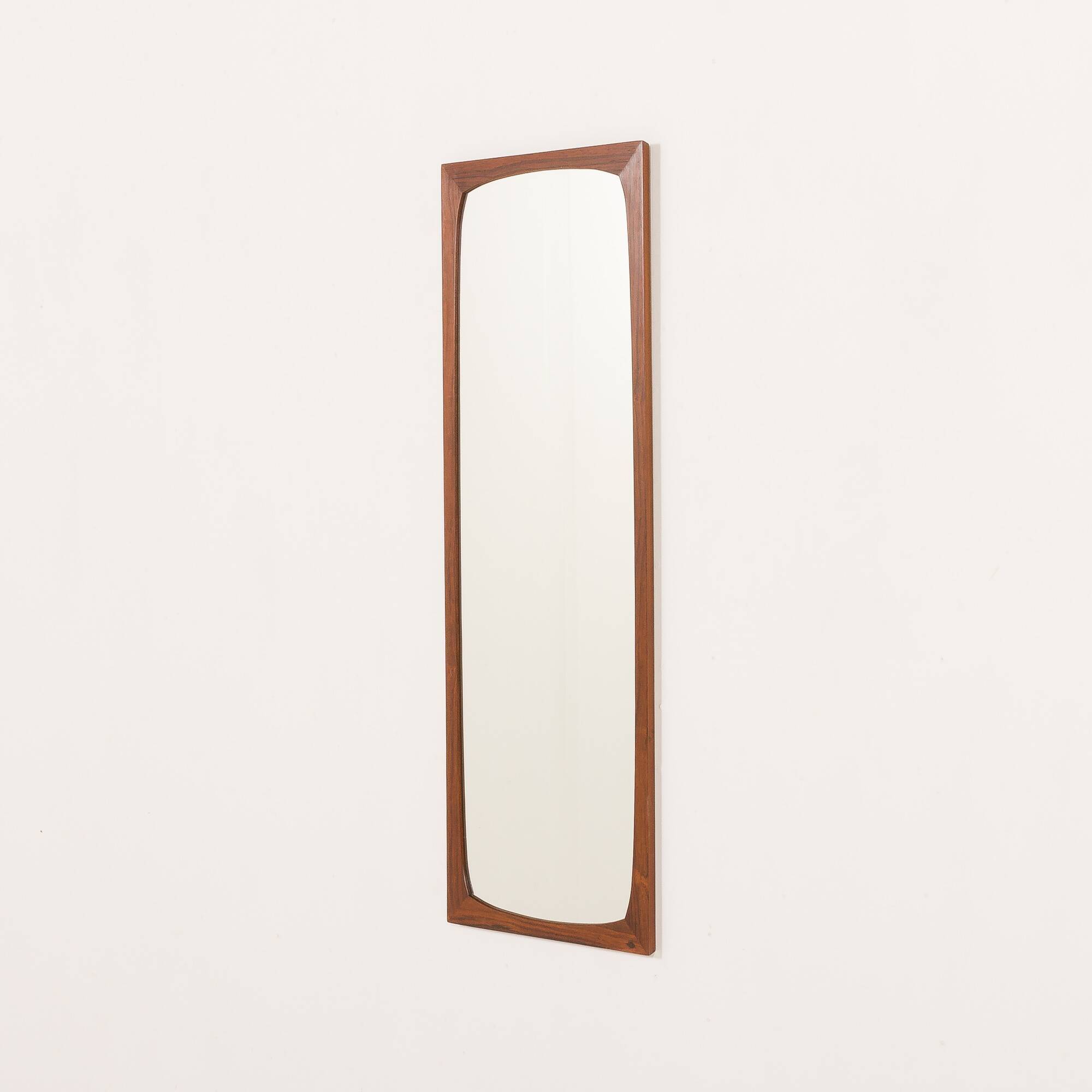 Danish rosewood full size mirror attr. to Aksel Kjersgaard, 1960s