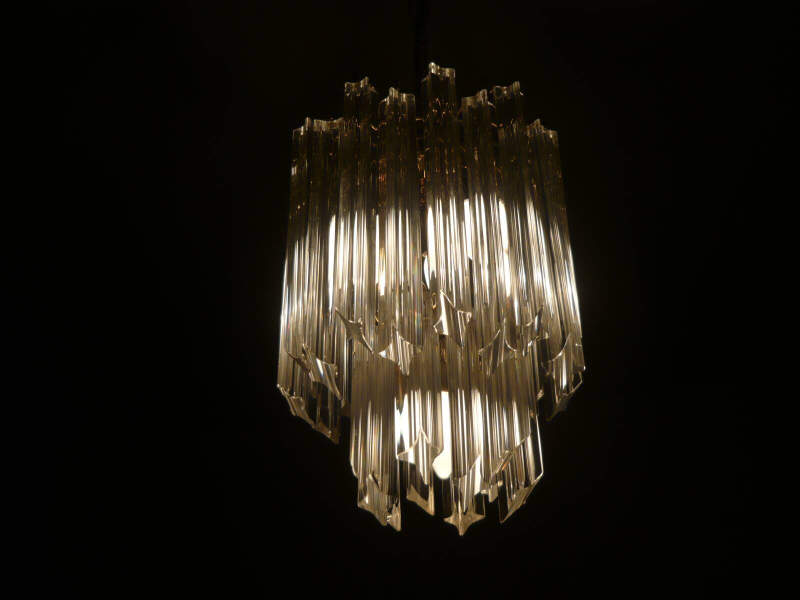 Murano crystal chandelier by Paolo Venini 1970/1980