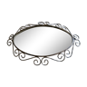 Forged iron mirror