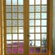 Double separation doors 20th century bevelled tiles