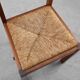 1960s Belgian Mid-Century Chair in Oak and Wicker, Brutalist Style