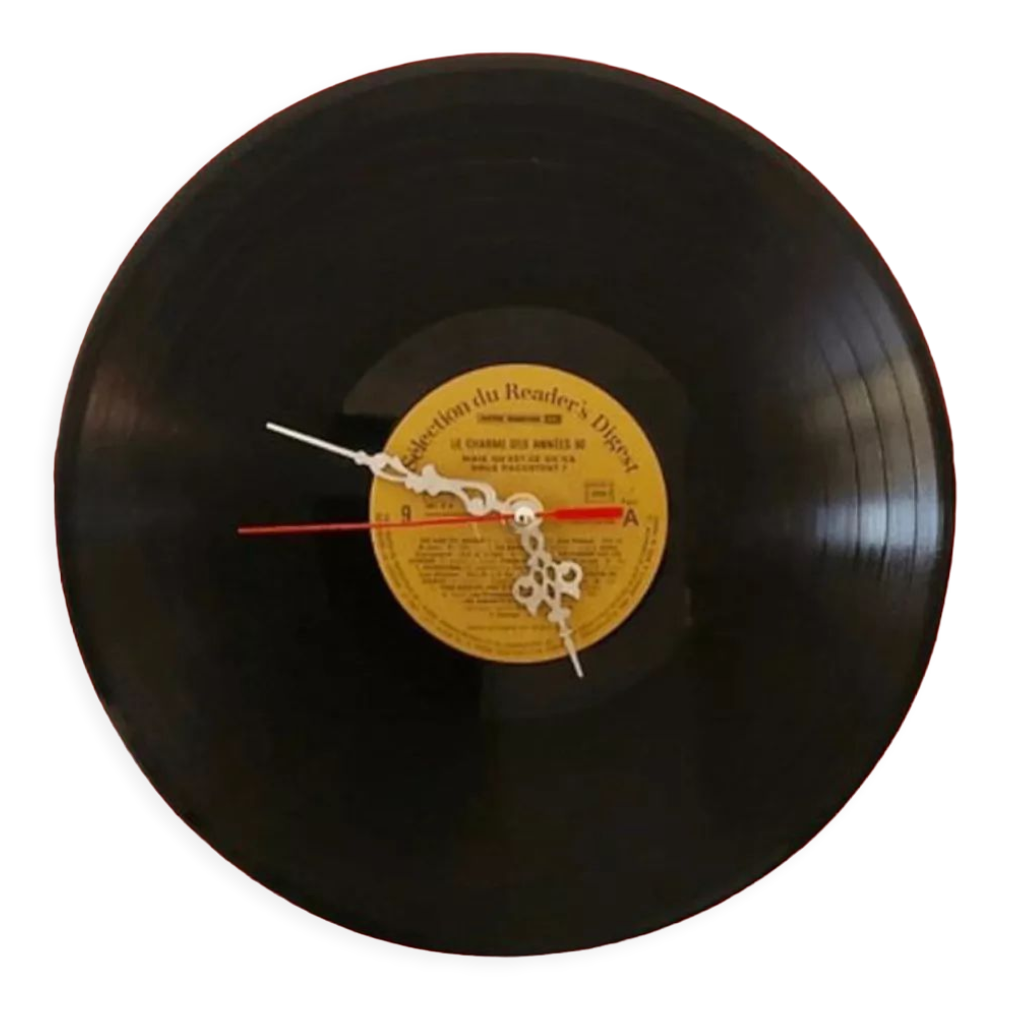 Old vinyl clock
