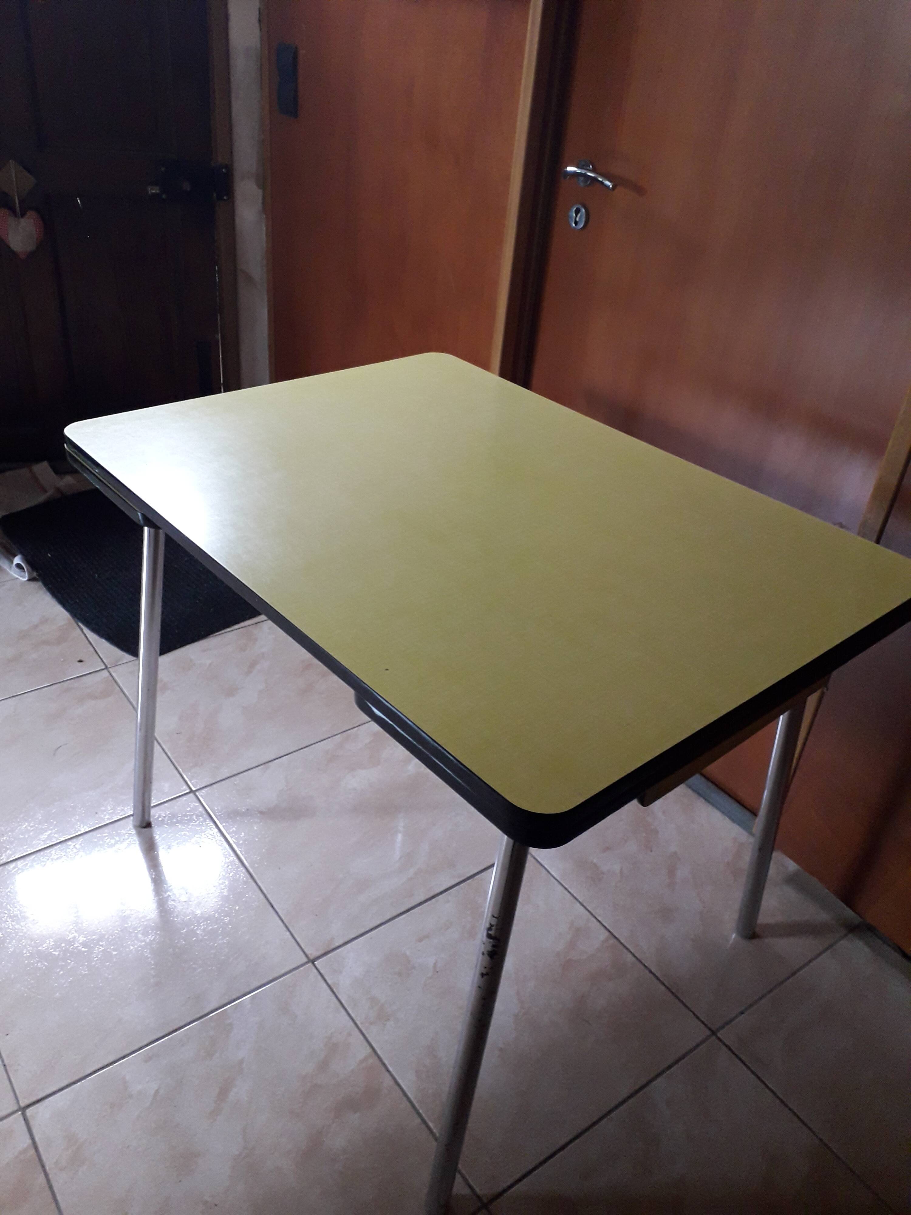 Vintage yellow formica table