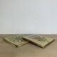 70s ceramic tile flower trivet, wall decoration