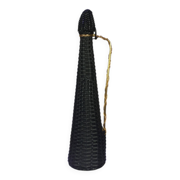 Bonbonne en scoubidou noire