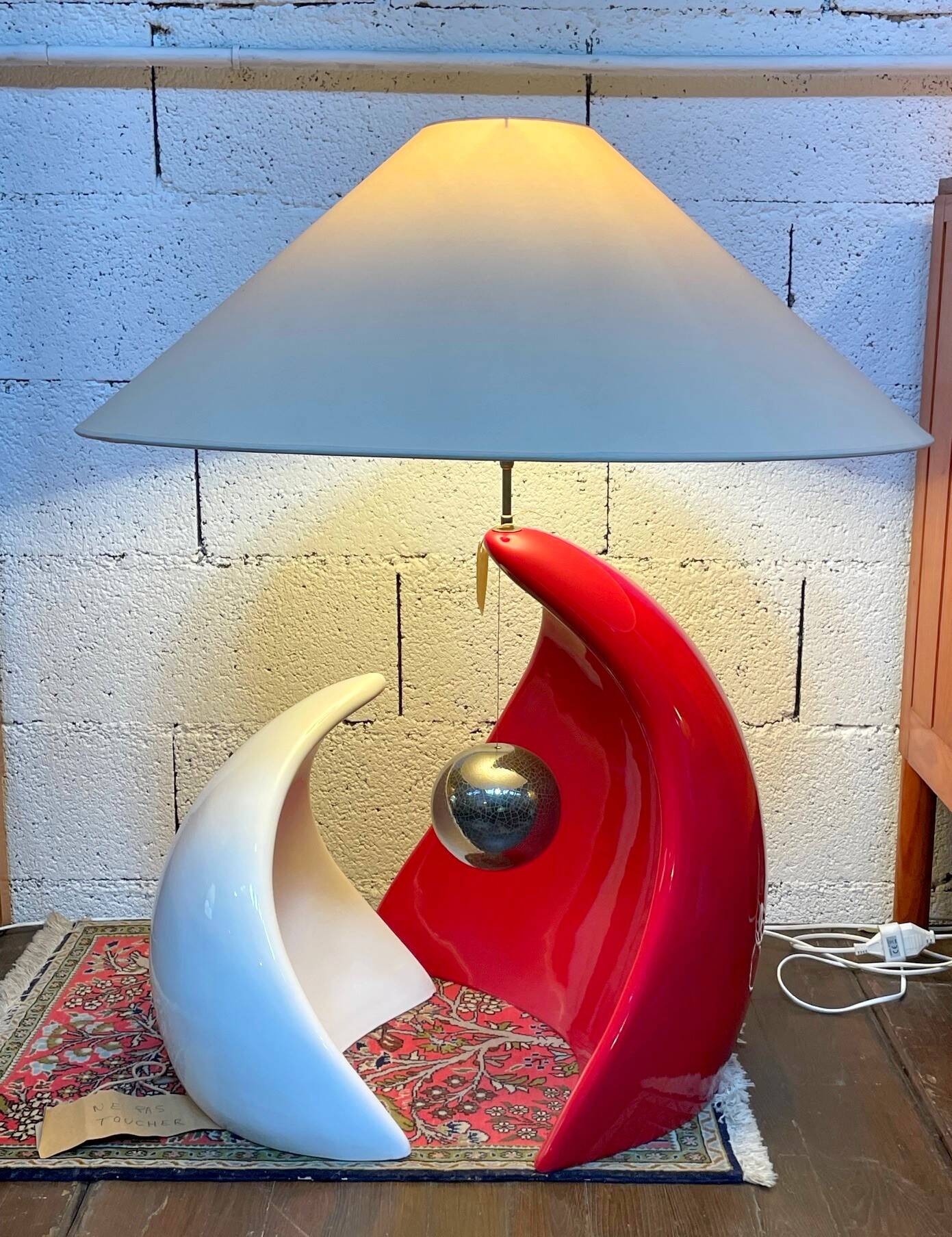 Ceramic lamp by François Châtain from the 2000s.