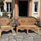 Vintage rattan garden furniture