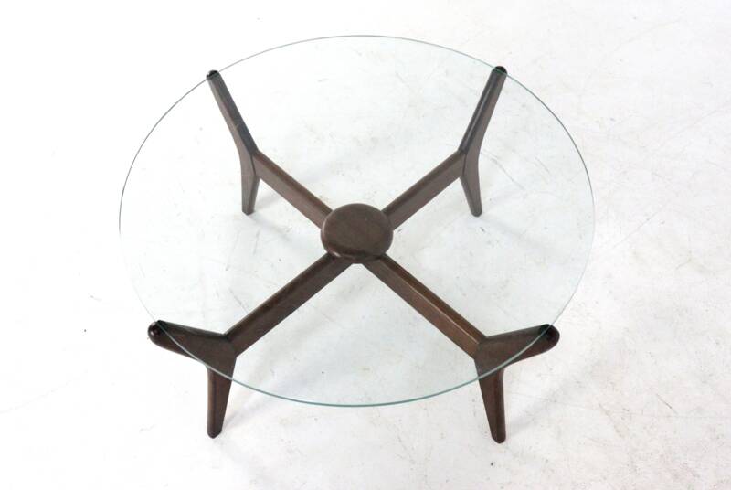 Round glass coffee table 'Summerseat'