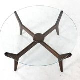 Round glass coffee table 'Summerseat'