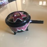 Flamed sandstone pan signed Gaubier