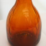 Bubbled amber carafe