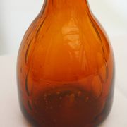 Carafe ambre bullée
