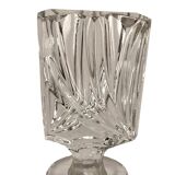 Real lead crystal foreign, small molded glass carafe and stopper