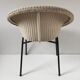 Chaise lusty lloyd loom blanche osier et métal