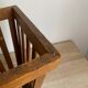 Old art deco basket style Frank Adnet design slatted waste paper basket