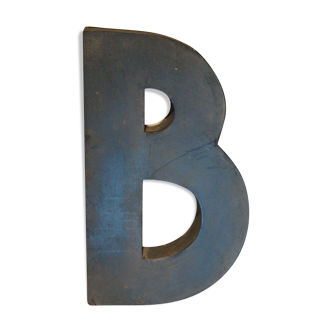 Lettre en zinc