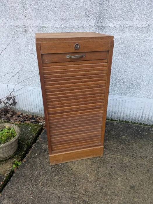 Filing cabinet, tambour door cabinet